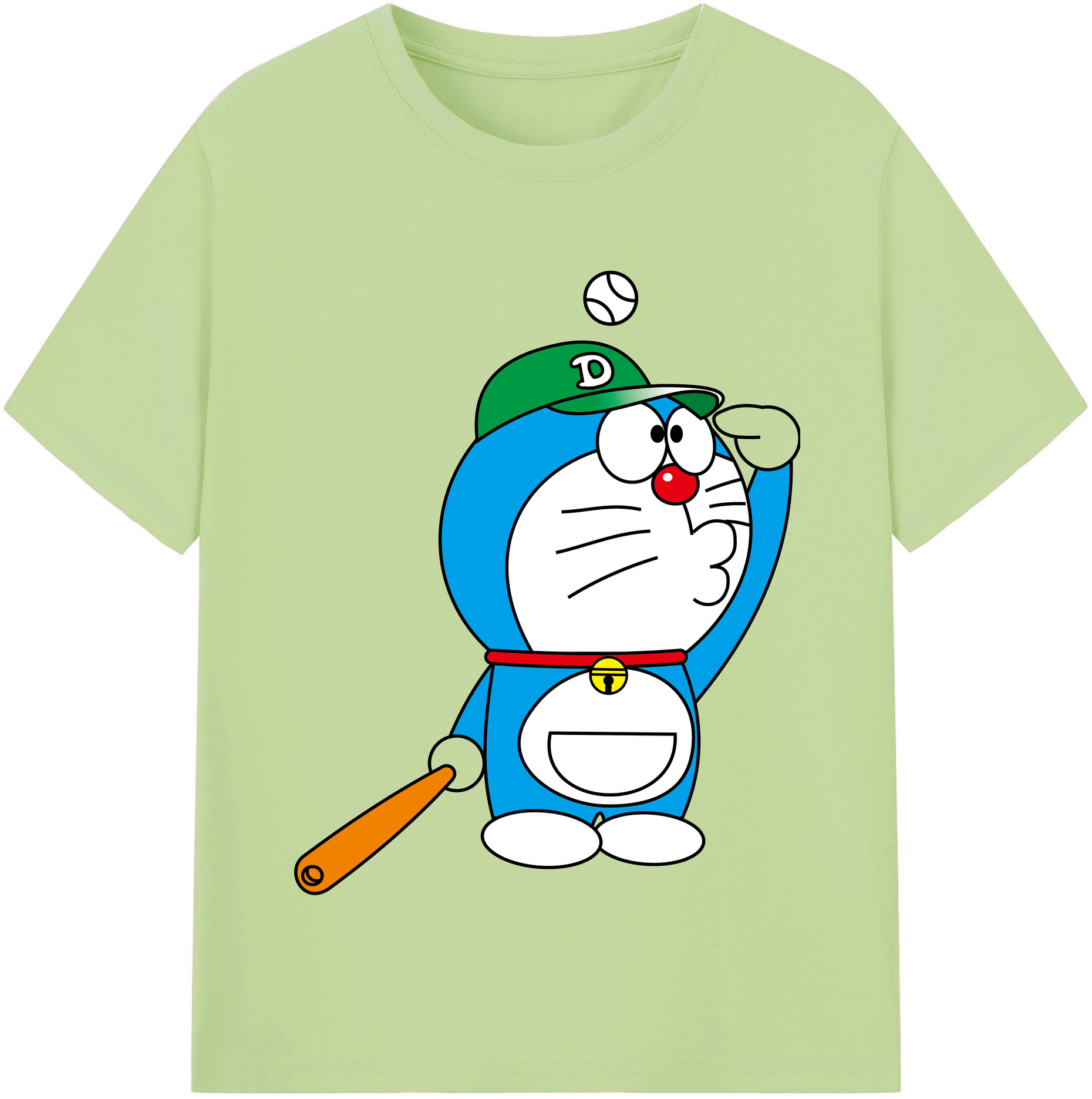 （画像用） ドラえもん Doraemon 綿100％半袖Tシャツ（フロントプリント）